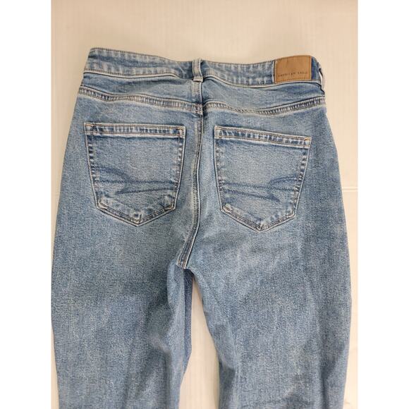 AMERICAN EAGLE Jeans Womens 4 Tapered Mom High Rise Distressed Strigid - Picture 10 of 11